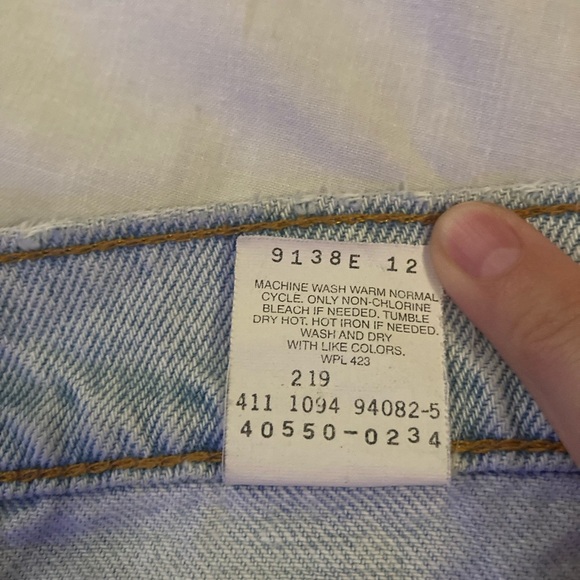 Vintage 90s Orange Tab Distressed Levi’s 550 Jeans Size 36 X 32 Relaxed Fit - Picture 5 of 16